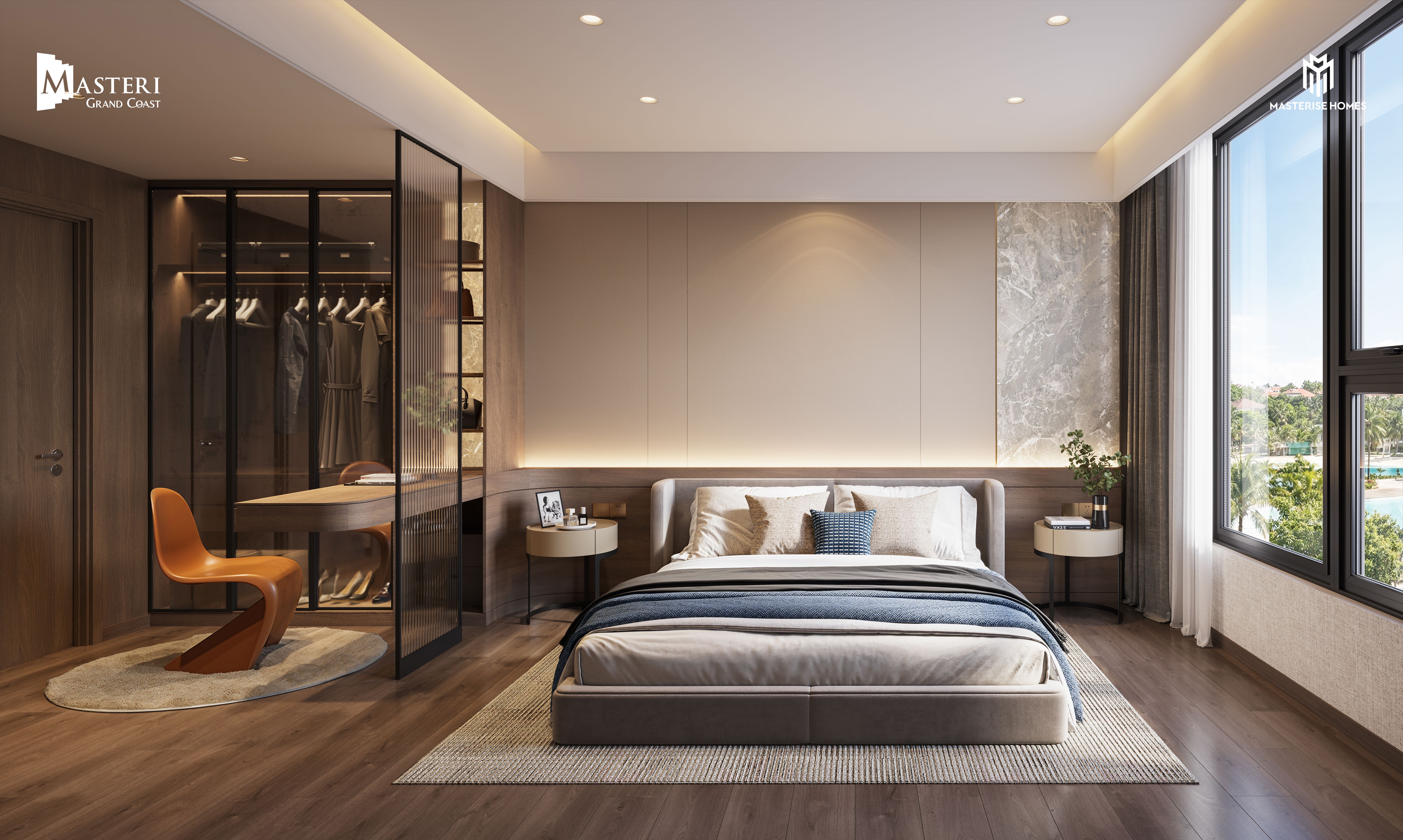 Bán Penthouse tầng cao Đông Tứ Trạch mặt kính LowE chạm sàn Masteri Grand Coast OCP2
